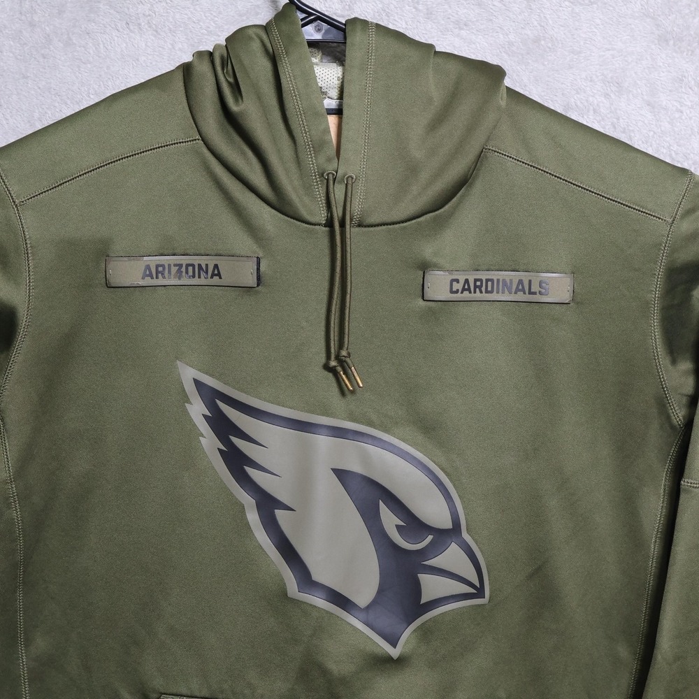 Arizona Cardinals Nike Sweatshirt Mens XL Green NFL‎ Salute To Service Military